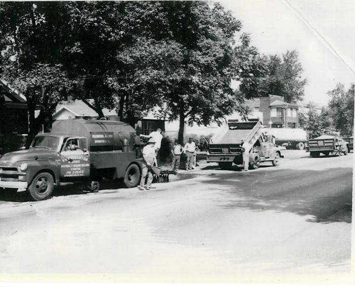 oil and chipping street